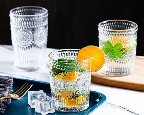 Embossed Whiskey Glasses