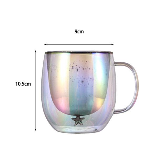 Double Glass Coffee Mug