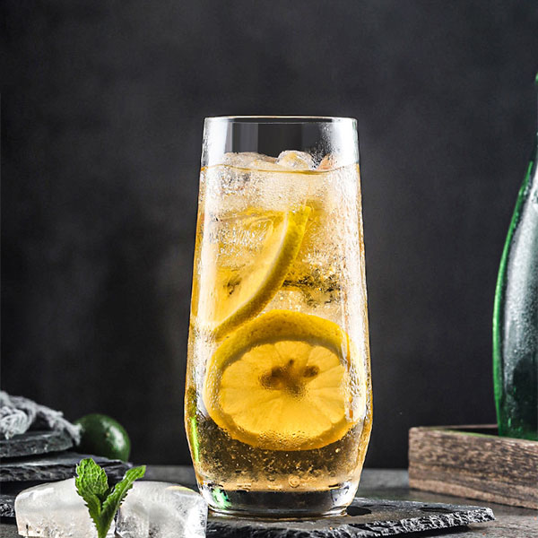 Gold Rimmed Highball Glasses