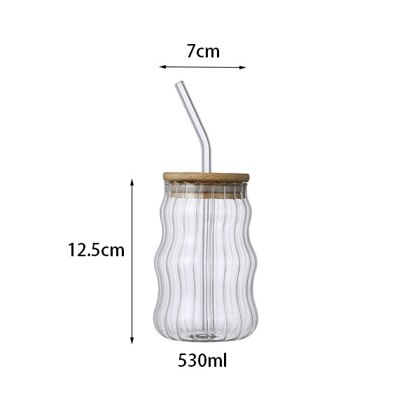 Ribbed Coffee Glass