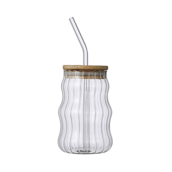 Ribbed Glass Cups