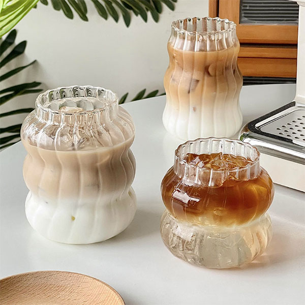 Vintage Glass Coffee Mugs