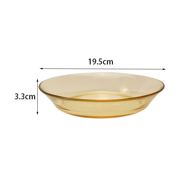 Amber Glass Plates