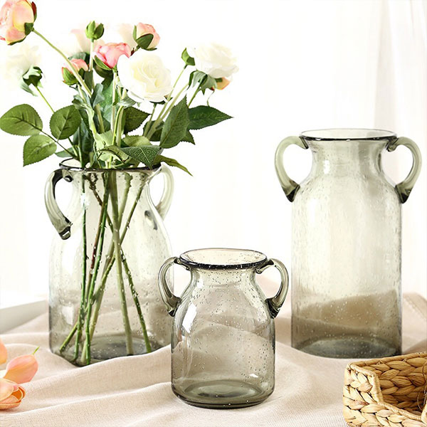 Clear Glass Flower Vase
