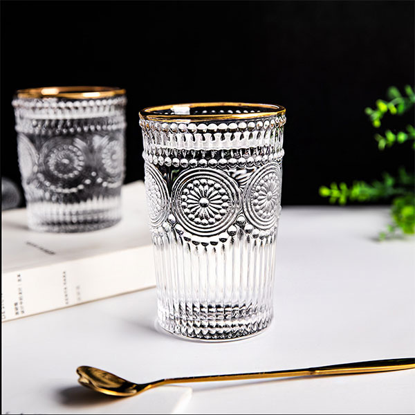 Floral Glass Cups