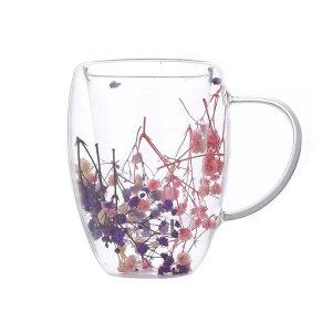 Floral Glass Cups