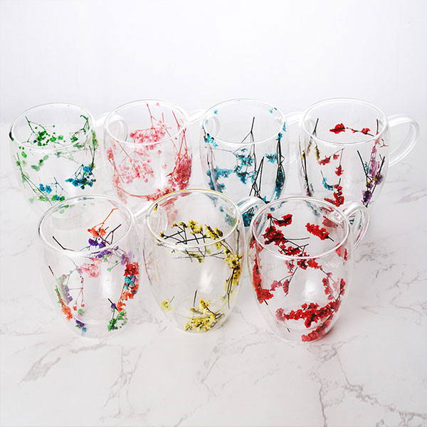 Double Insulated Glass Mugs