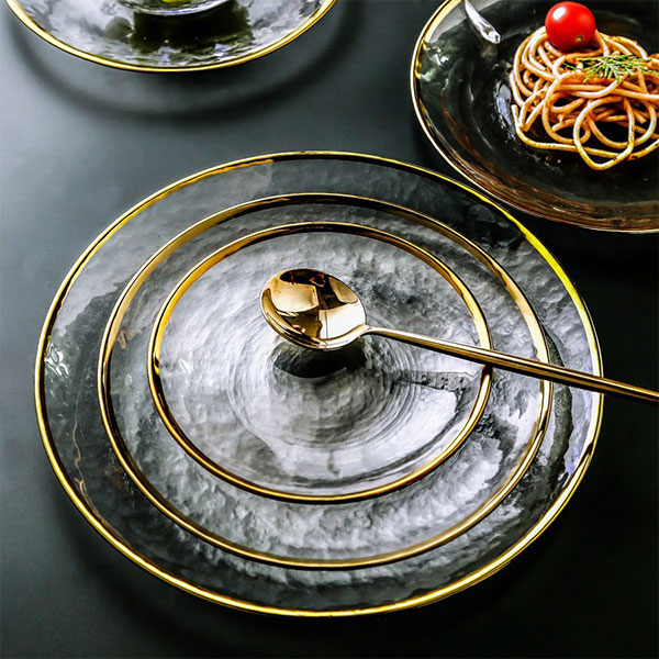 Gold Rim Dinner Set