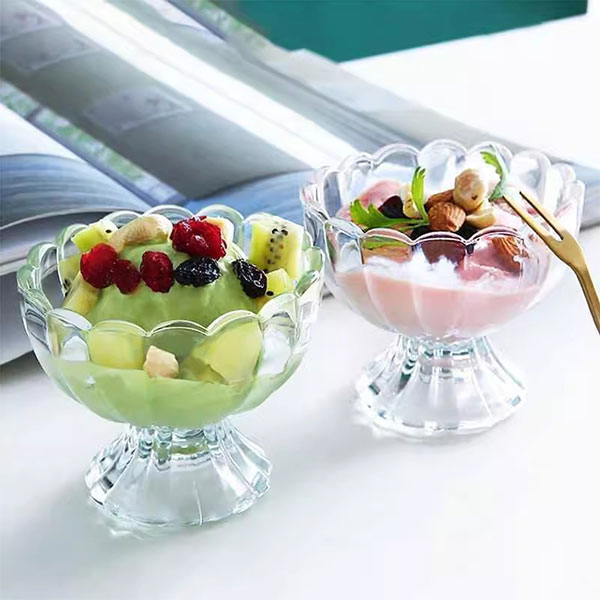 Ice Cream Bowl Set Glass