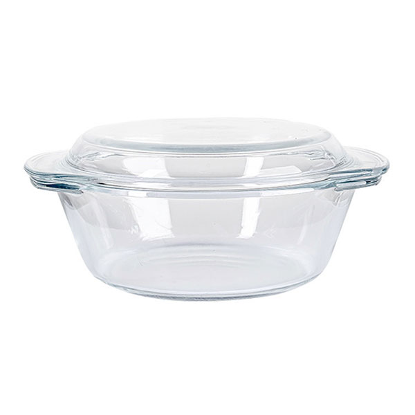 Large Glass Bowl With Lid
