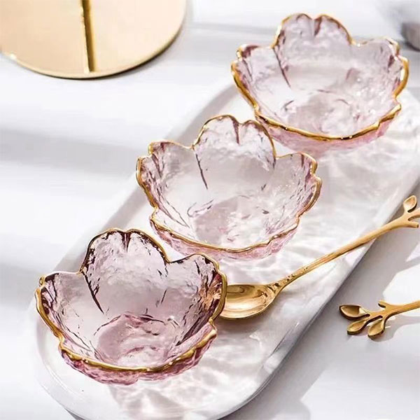 Pink And Gold Plates