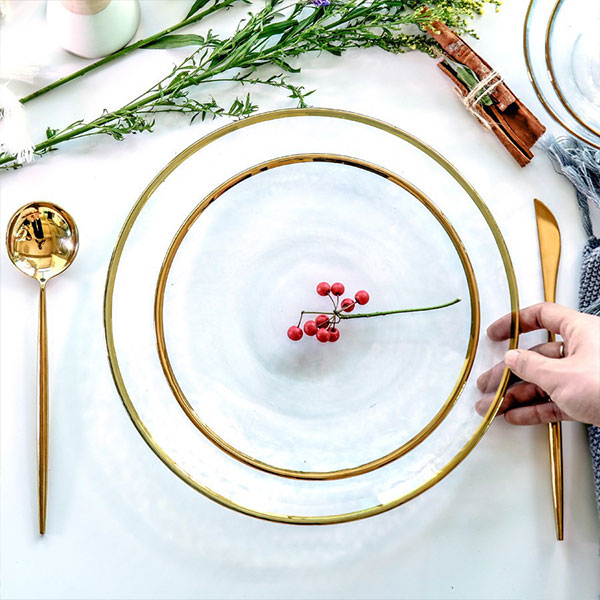 Plate With Gold Rim