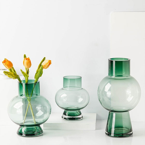 Small Green Glass Vase