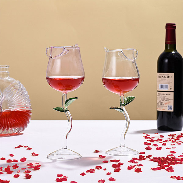 Vintage Rose Glass