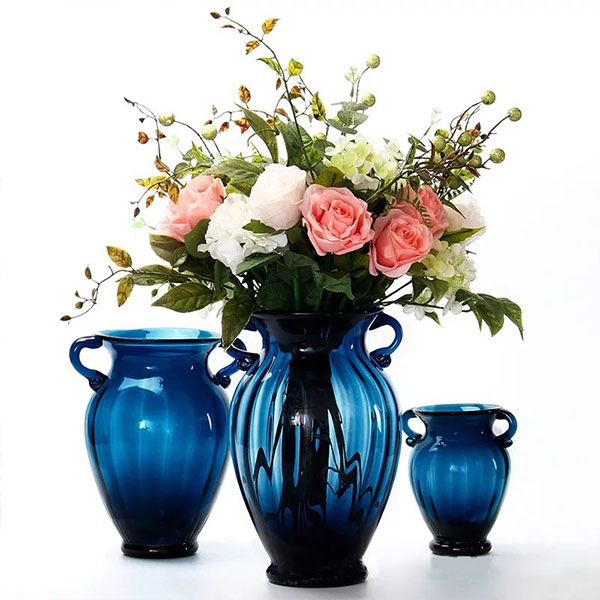 Crystal Vase Blue