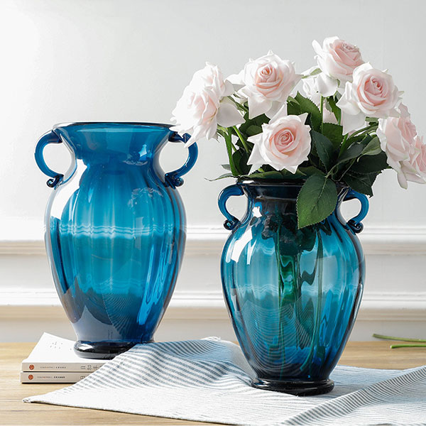 Old Blue Glass Vase